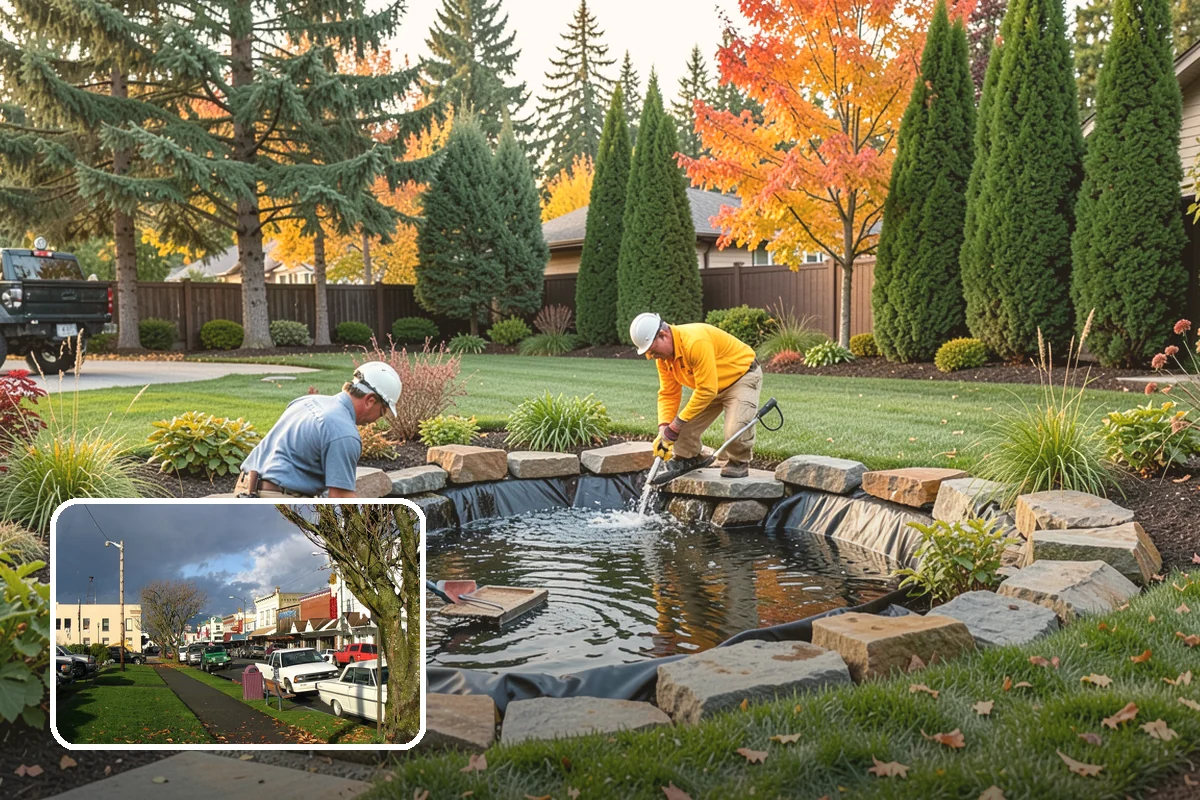 River Rock Installation in Arlington, Snohomish County, WA - Natural, water-worn decorative look