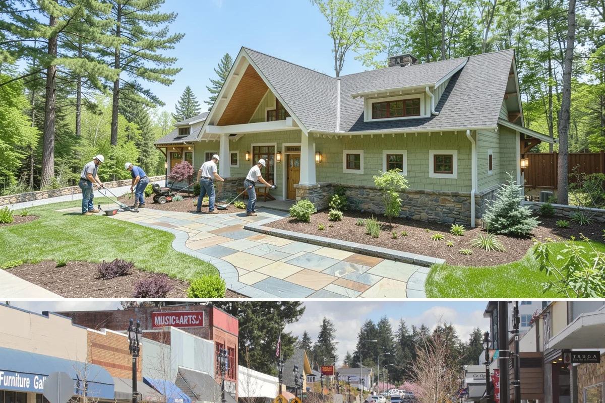 River Rock Installation in Bothell, King County, WA - Can be installed year-round.