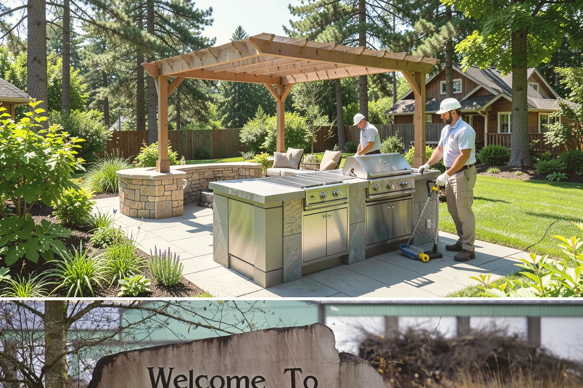 River Rock Installation in Buckley, Pierce County, WA - Can be installed year-round.