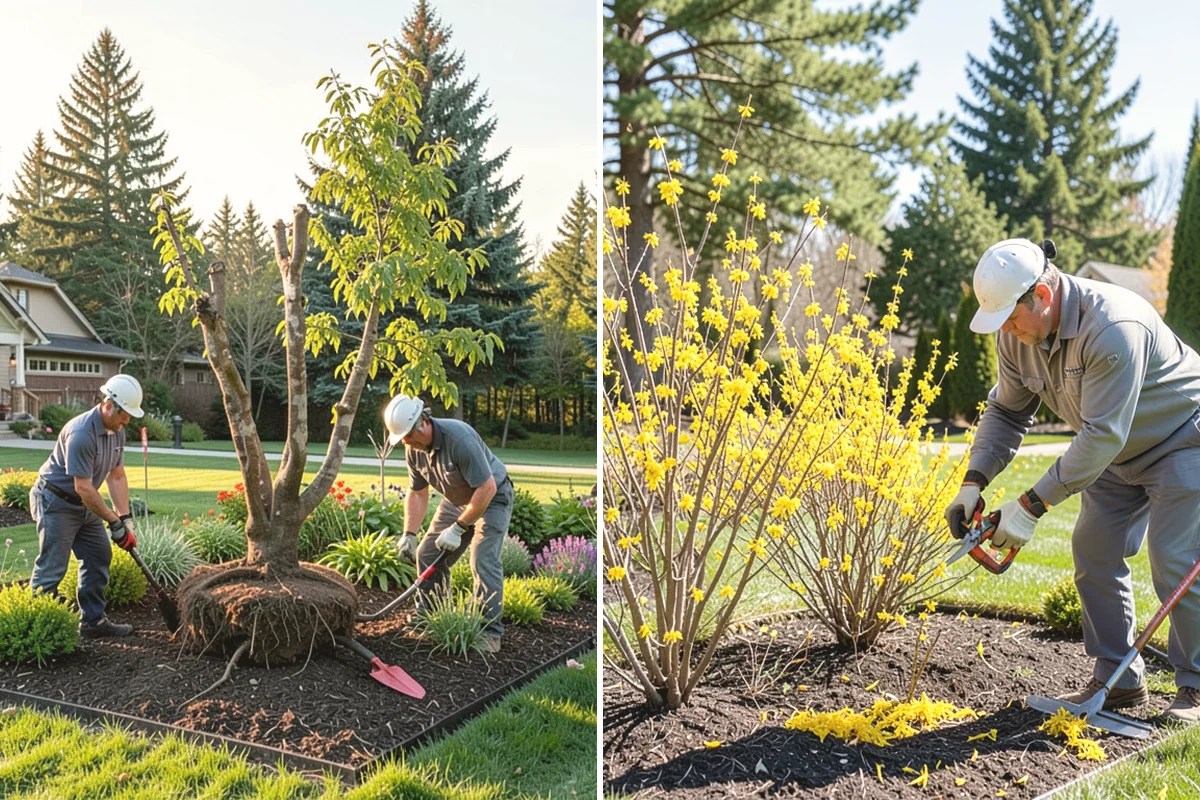 River Rock Installation in Carnation, King County, WA - Lay out the bed or creek-bed path