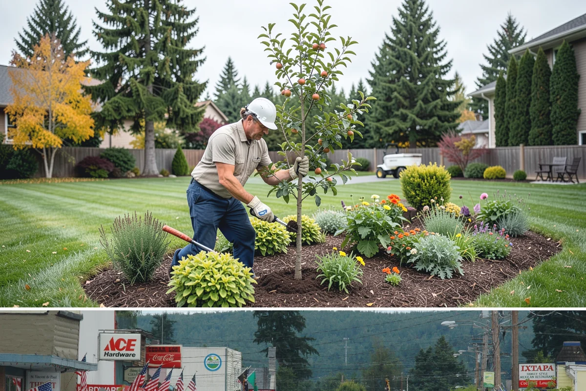 River Rock Installation in Carnation, King County, WA - Can be installed year-round.