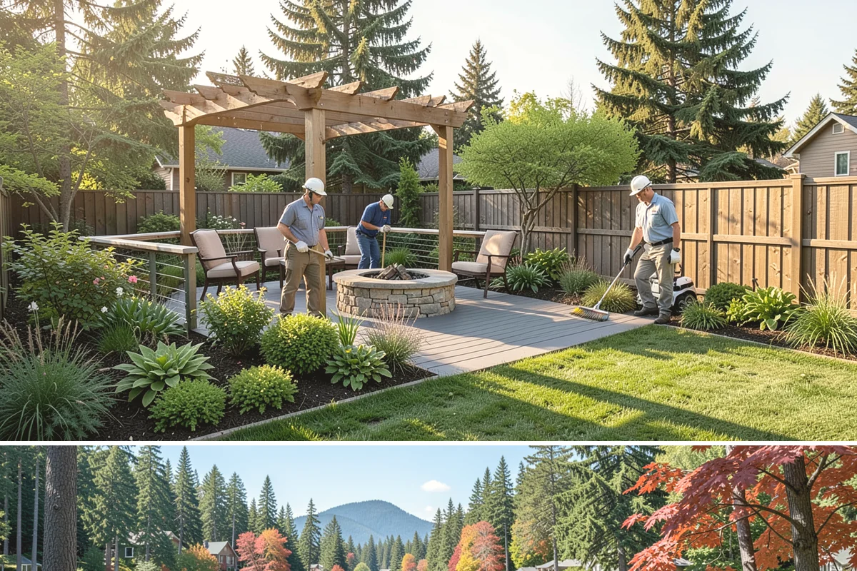 River Rock Installation in Covington, King County, WA - Can be installed year-round.