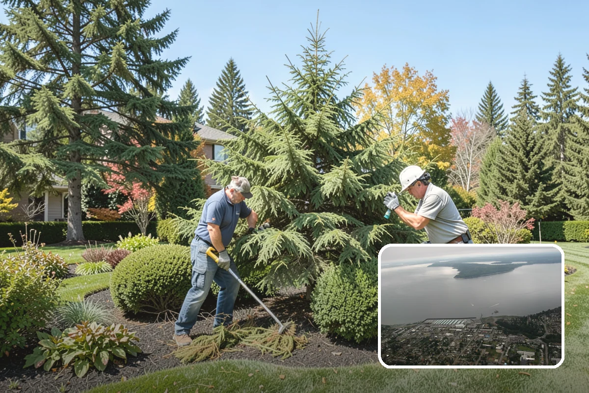 River Rock Installation in Des Moines, King County, WA - Natural, water-worn decorative look