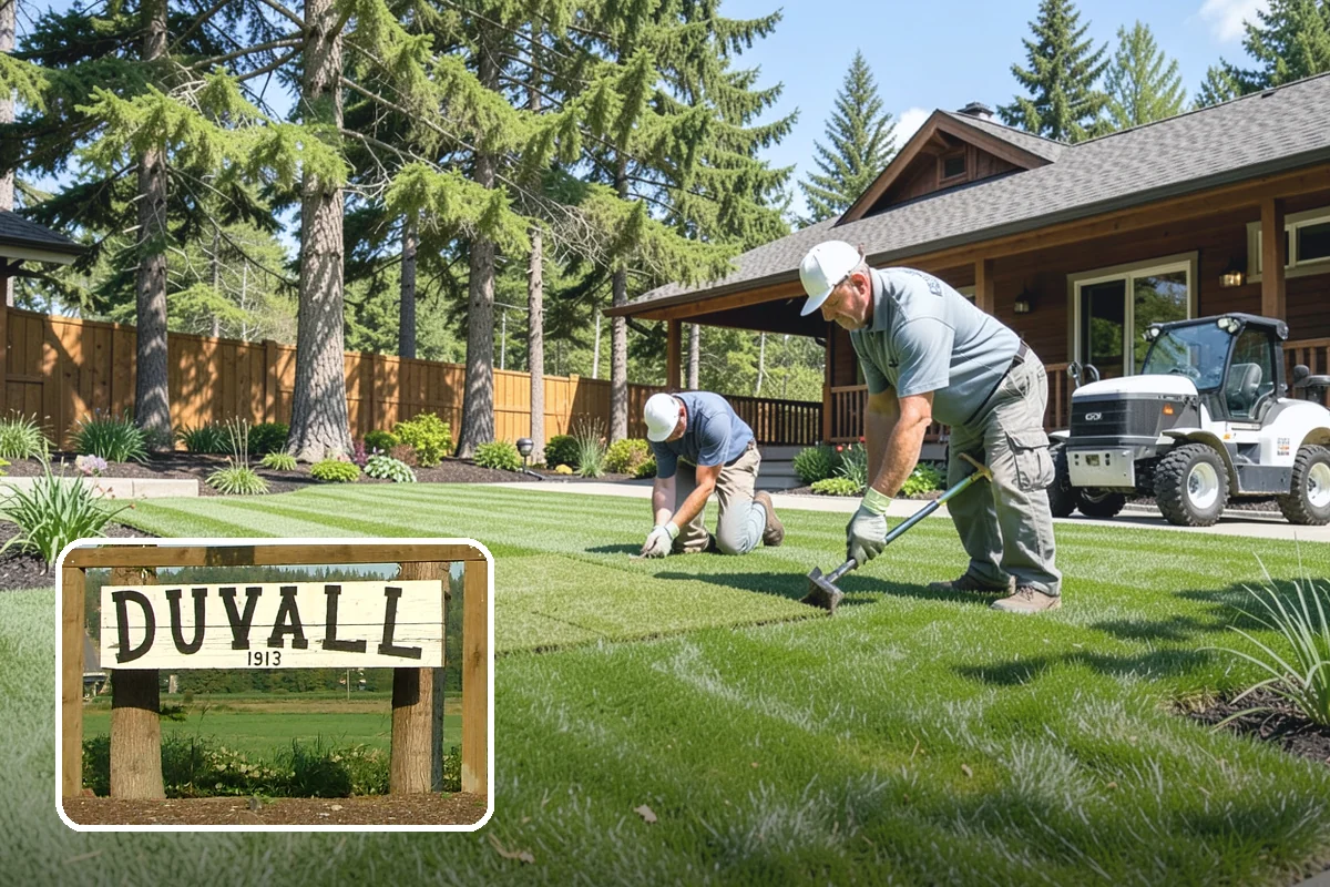 River Rock Installation in Duvall, King County, WA - Natural, water-worn decorative look