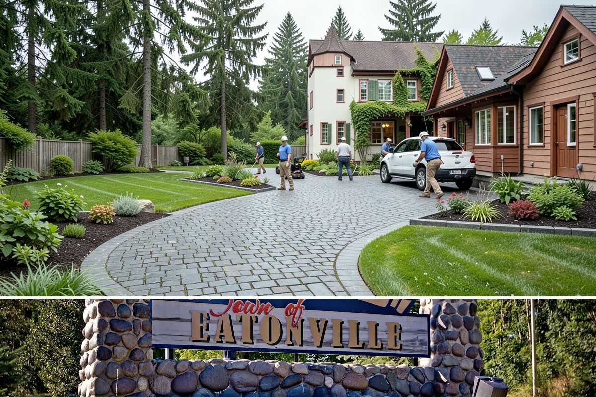 River Rock Installation in Eatonville, Pierce County, WA - Can be installed year-round.