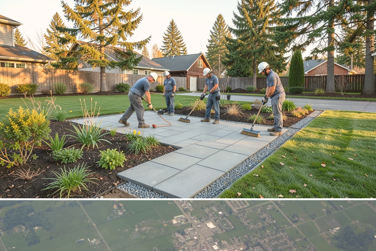 River Rock Installation in Enumclaw, King County, WA - Can be installed year-round.