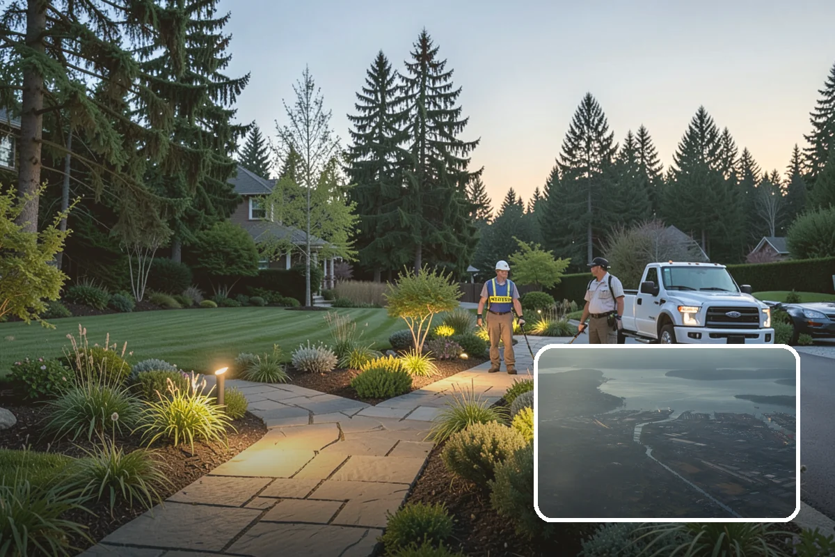 River Rock Installation in Fife, Pierce County, WA - Natural, water-worn decorative look