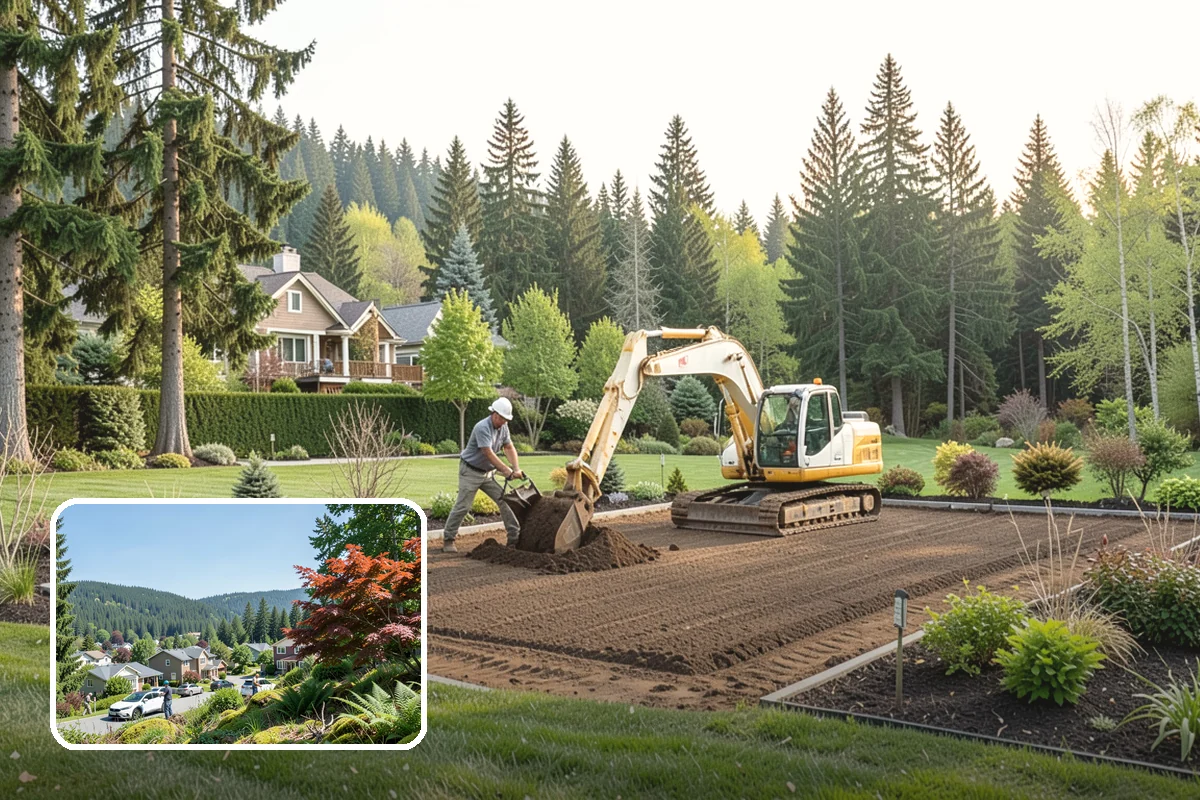 River Rock Installation in Index, Snohomish County, WA - Natural, water-worn decorative look