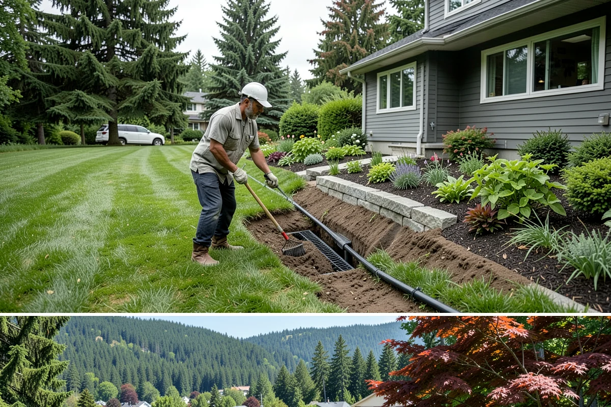 River Rock Installation in Index, Snohomish County, WA - Can be installed year-round.