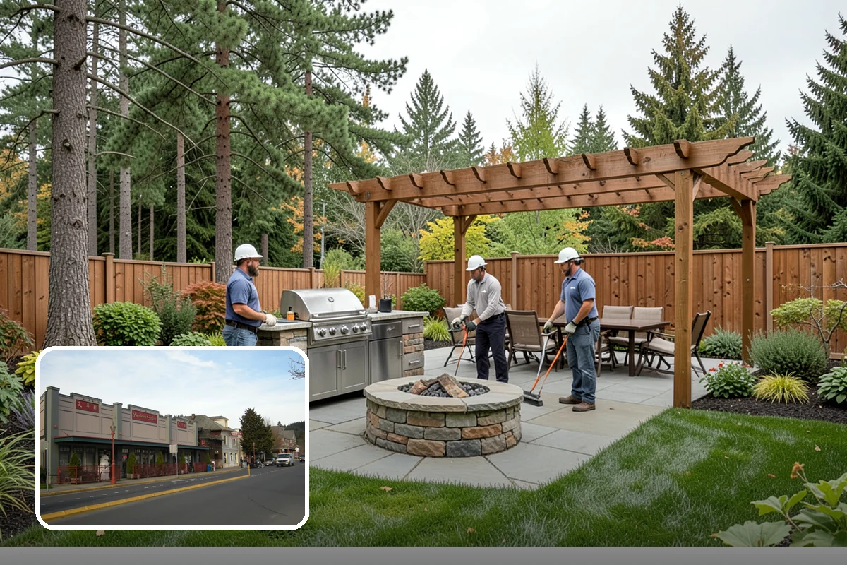 River Rock Installation in Issaquah, King County, WA - Natural, water-worn decorative look