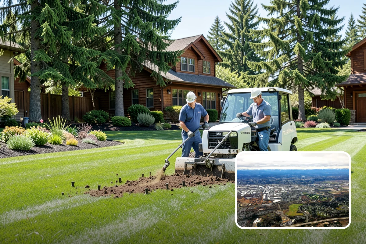River Rock Installation in Kent, King County, WA - Natural, water-worn decorative look