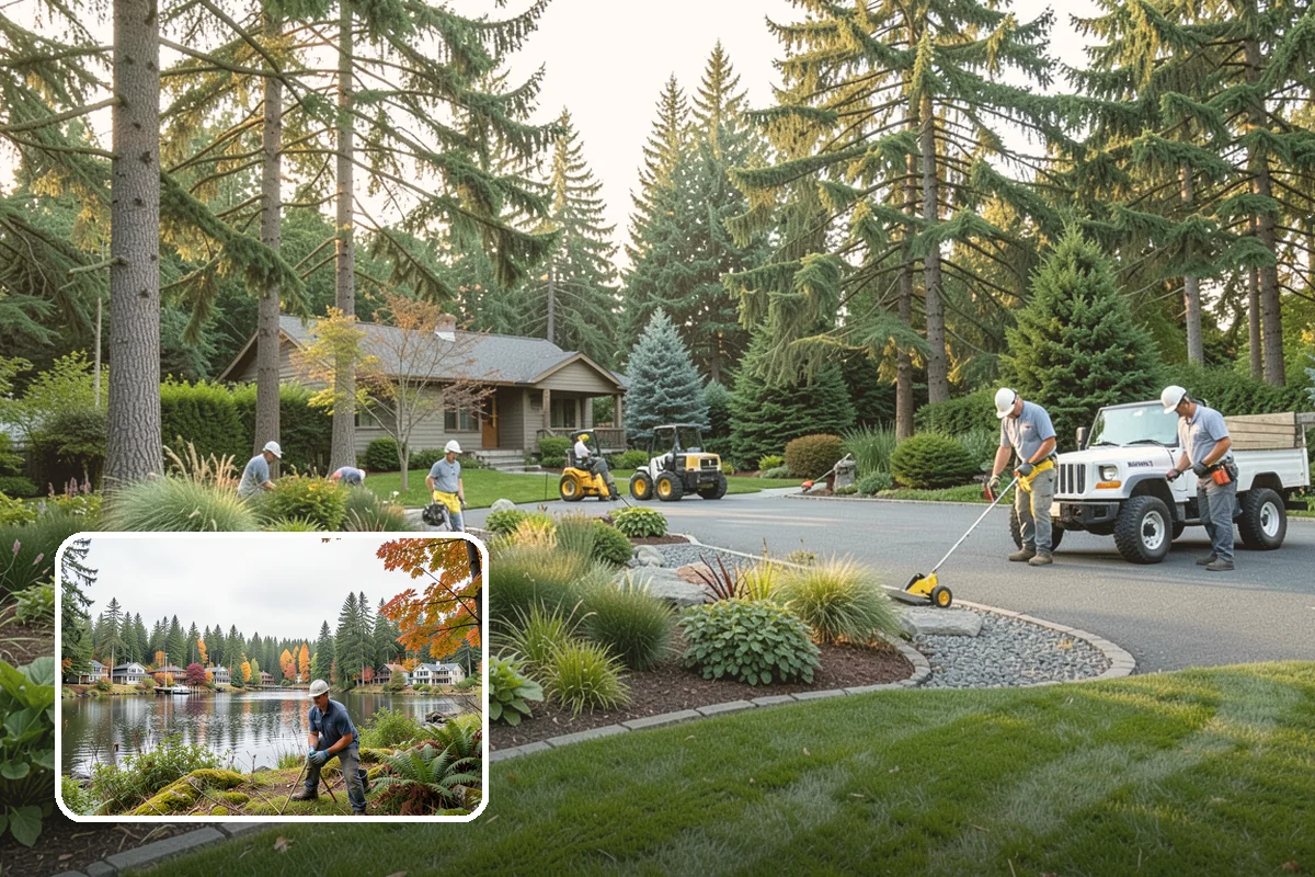 River Rock Installation in La Conner, Skagit County, WA - Natural, water-worn decorative look