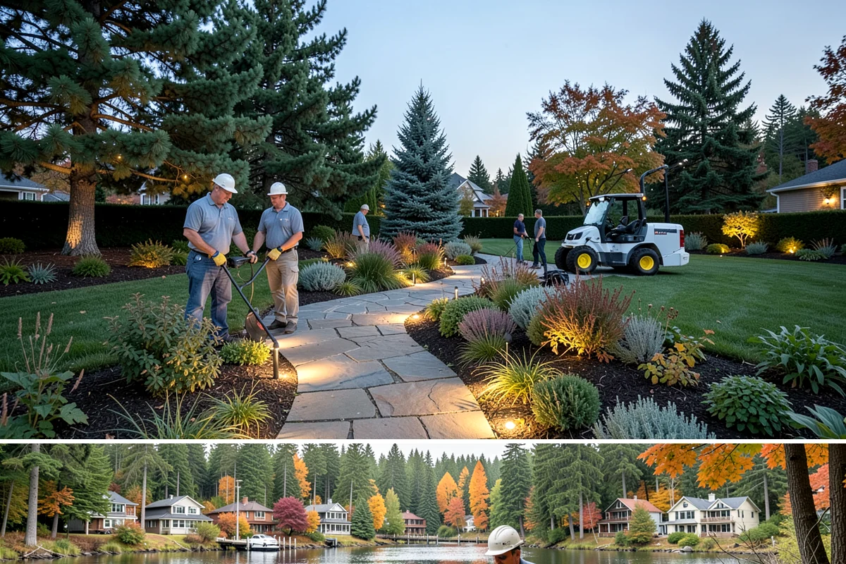 River Rock Installation in La Conner, Skagit County, WA - Can be installed year-round.