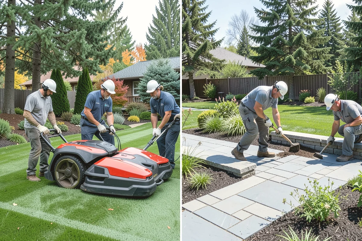 River Rock Installation in Lake Stevens, Snohomish County, WA - Lay out the bed or creek-bed path