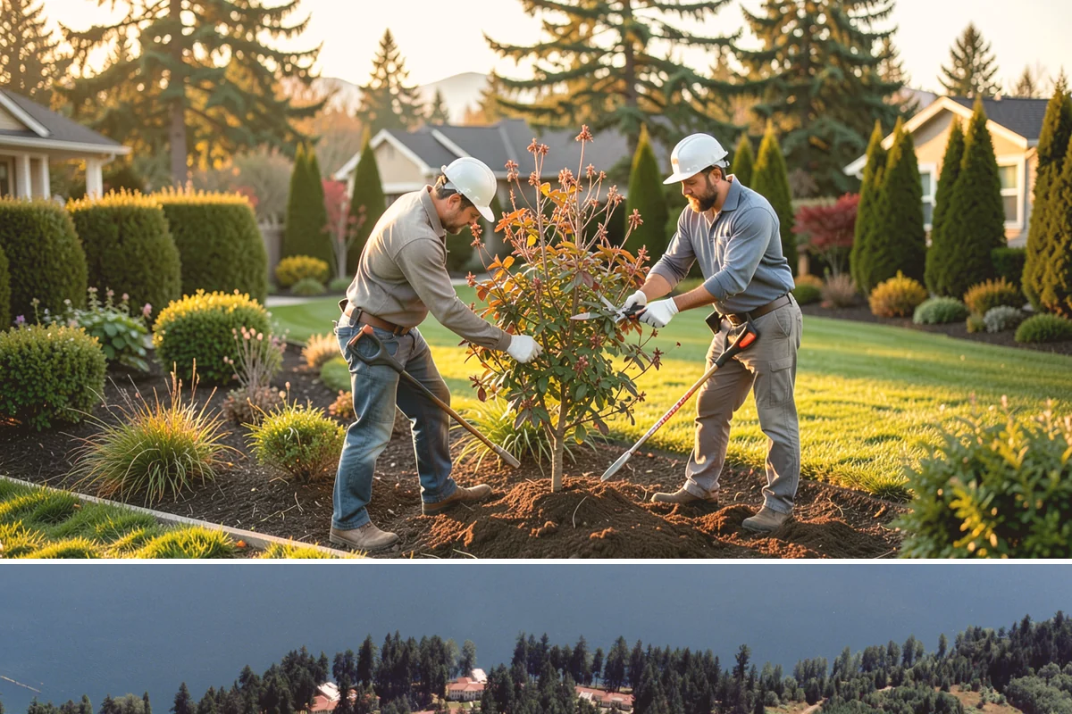 River Rock Installation in Lakewood, Pierce County, WA - Can be installed year-round.