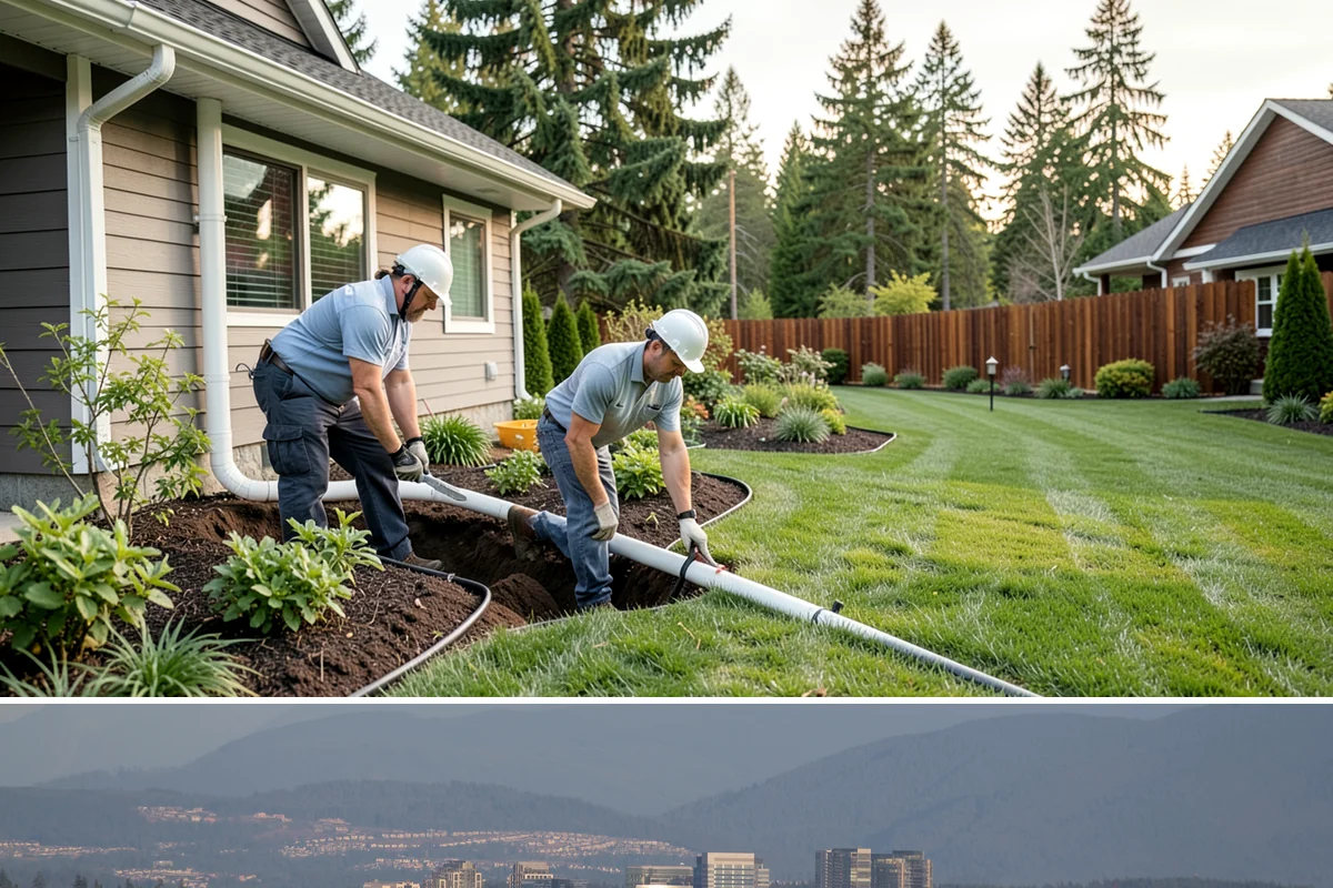 River Rock Installation in Medina, King County, WA - Can be installed year-round.