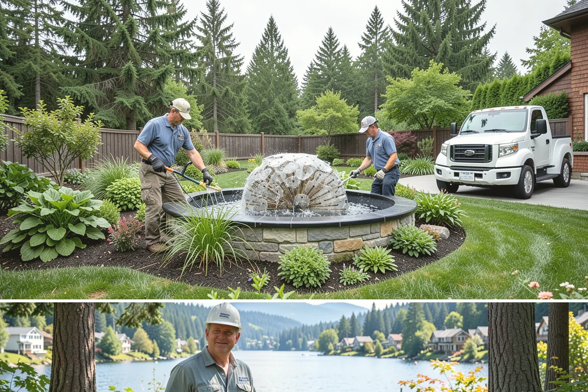 River Rock Installation in Milton, King County, WA - Can be installed year-round.