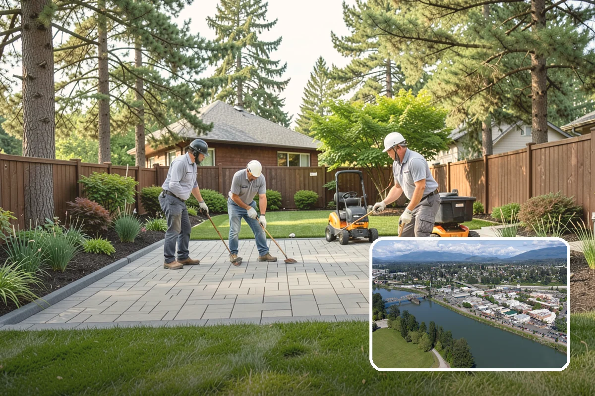 River Rock Installation in Mount Vernon, Skagit County, WA - Natural, water-worn decorative look