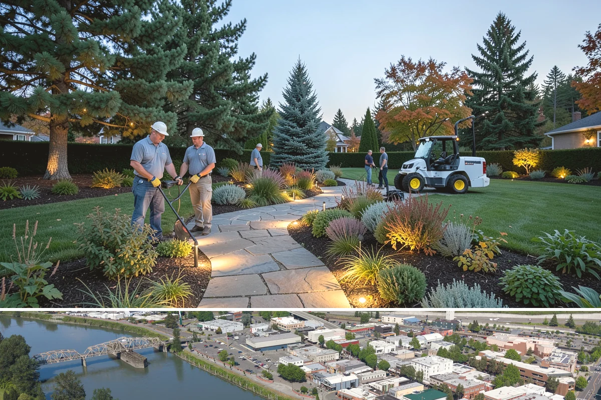 River Rock Installation in Mount Vernon, Skagit County, WA - Can be installed year-round.