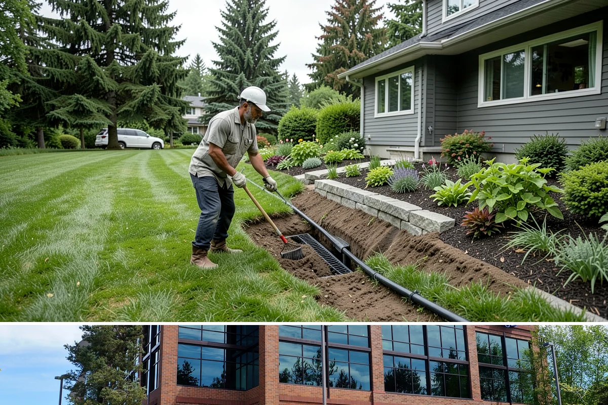 River Rock Installation in Mountlake Terrace, Snohomish County, WA - Can be installed year-round.