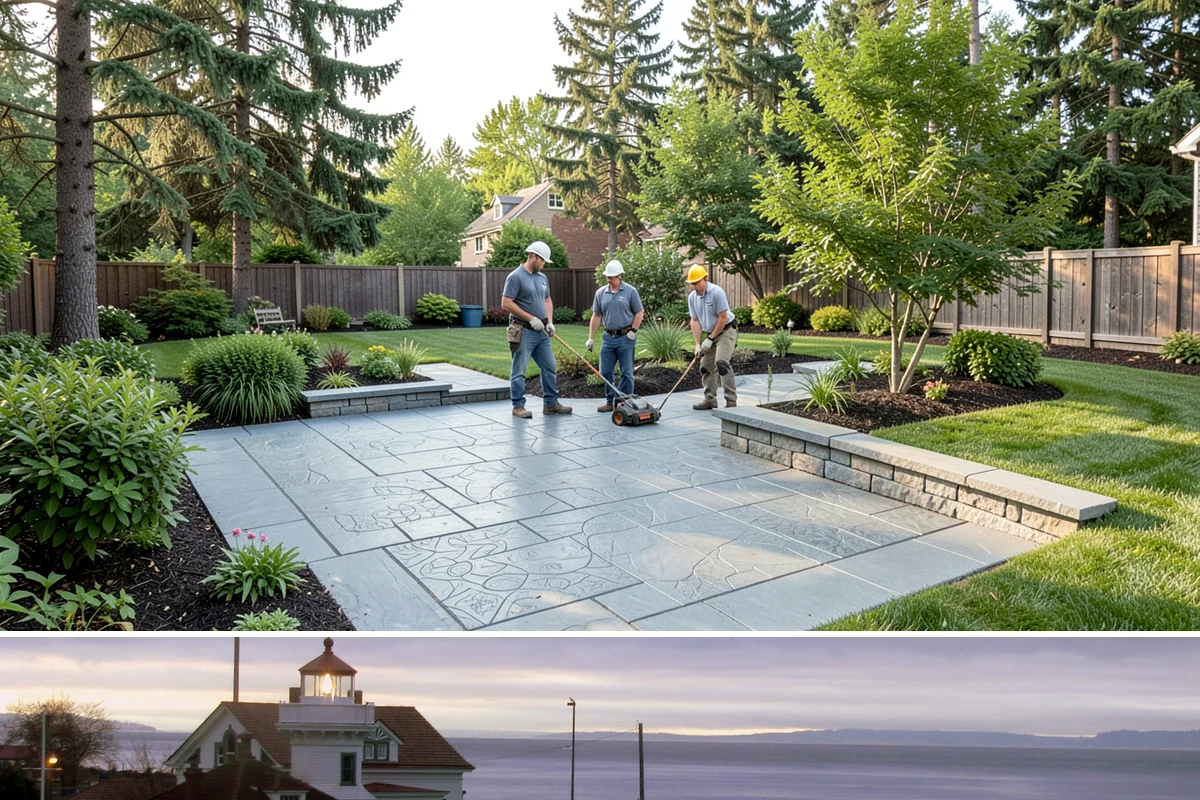 River Rock Installation in Mukilteo, Snohomish County, WA - Can be installed year-round.