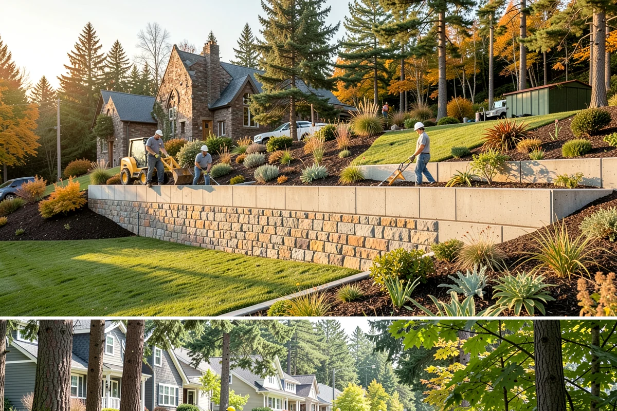 River Rock Installation in Normandy Park, King County, WA - Can be installed year-round.