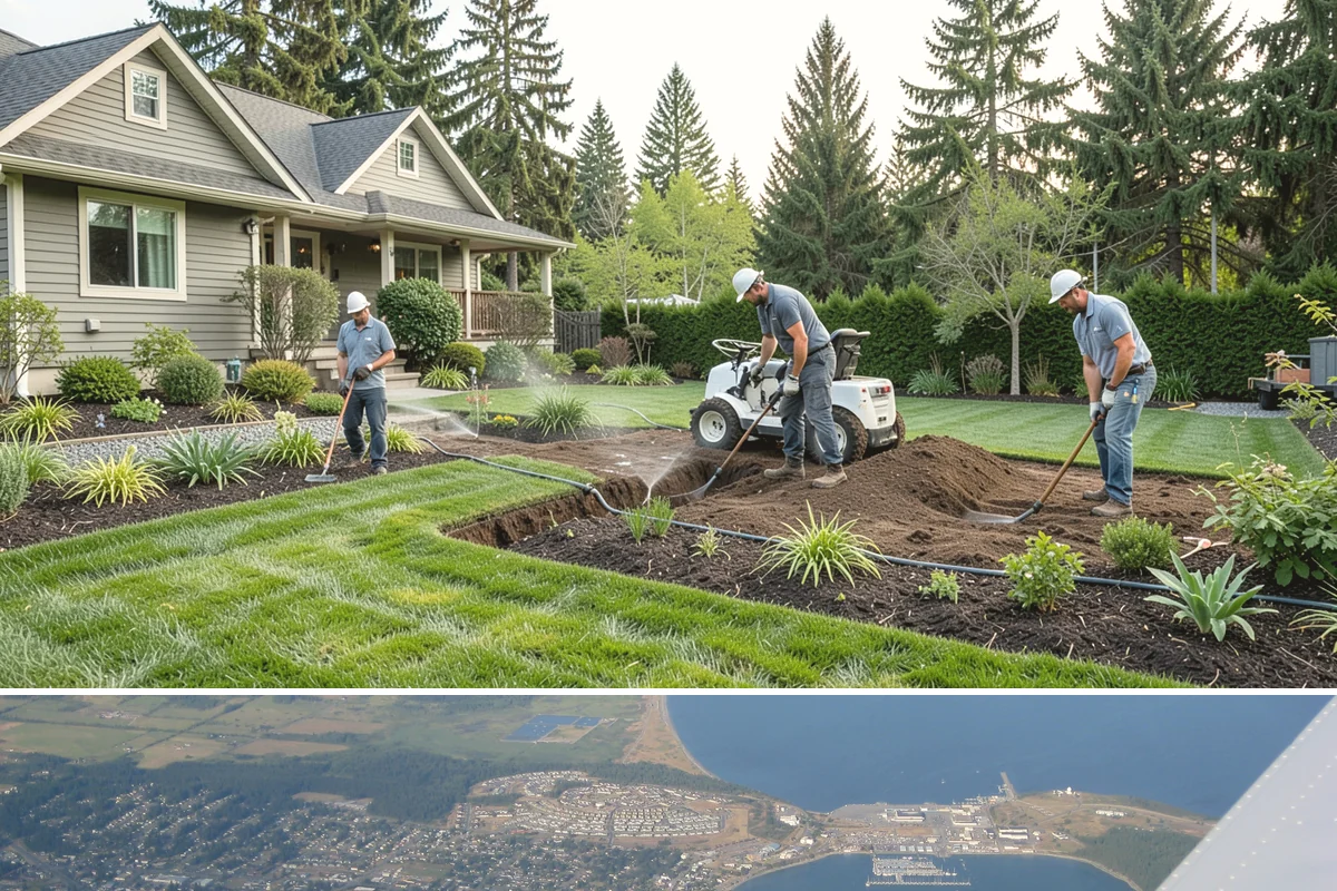 River Rock Installation in Oak Harbor, Island County, WA - Can be installed year-round.