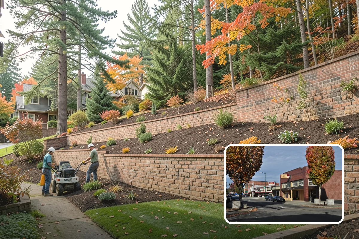 River Rock Installation in Puyallup, Pierce County, WA - Natural, water-worn decorative look