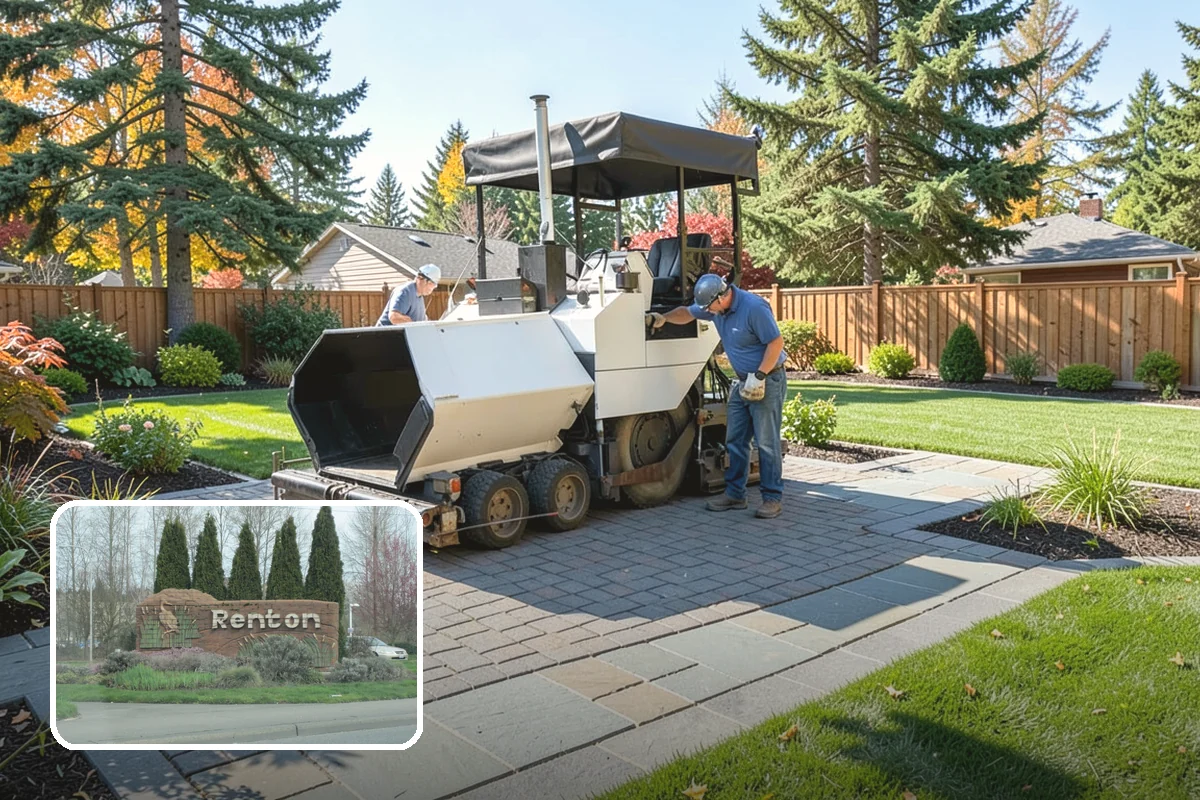 River Rock Installation in Renton, King County, WA - Natural, water-worn decorative look