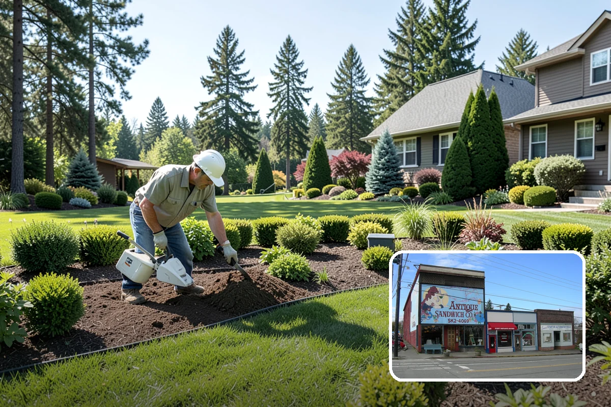 River Rock Installation in Ruston, Pierce County, WA - Natural, water-worn decorative look