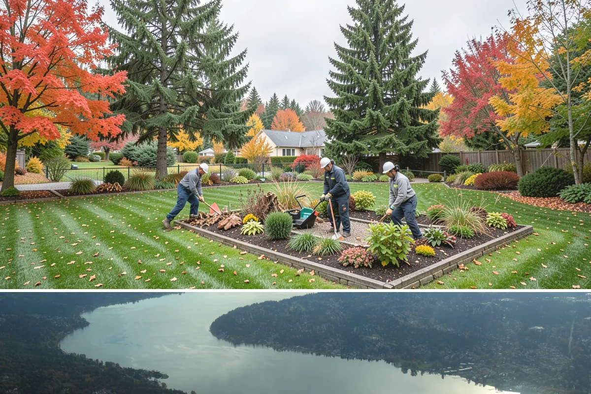 River Rock Installation in Sammamish, King County, WA - Can be installed year-round.