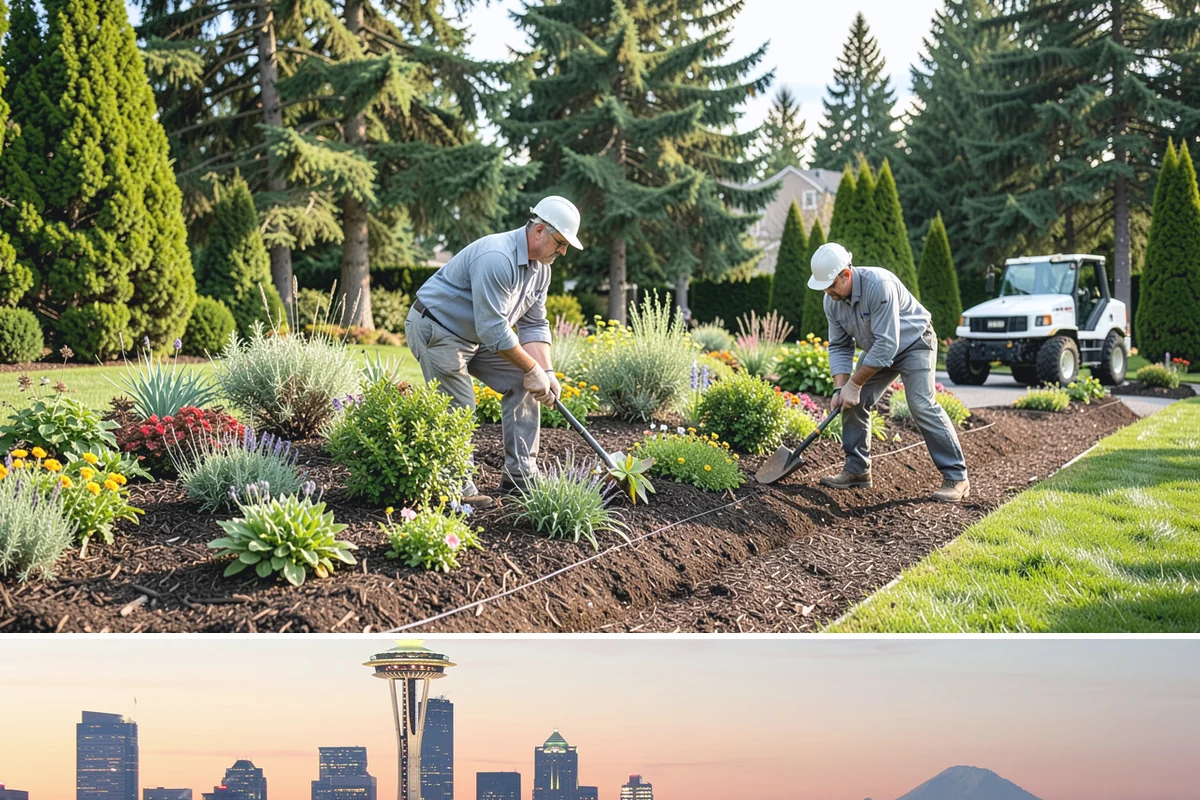 River Rock Installation in Seattle, King County, WA - Can be installed year-round.
