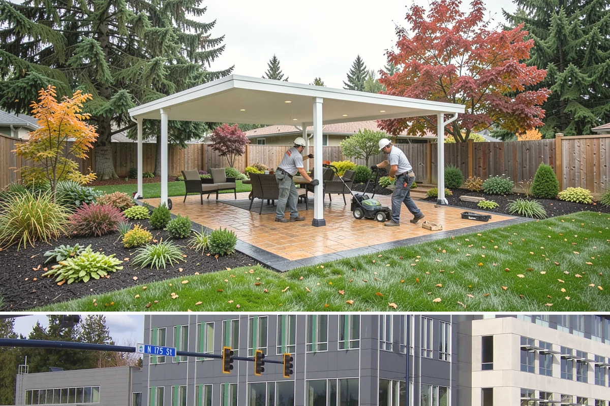 River Rock Installation in Shoreline, King County, WA - Can be installed year-round.