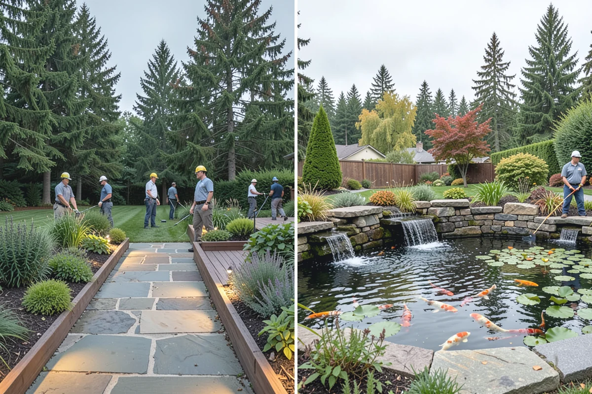 River Rock Installation in Skykomish, King County, WA - Lay out the bed or creek-bed path
