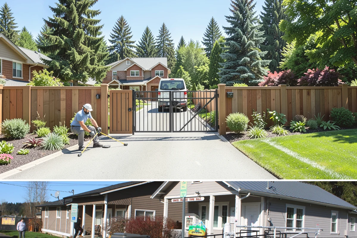 River Rock Installation in South Prairie, Pierce County, WA - Can be installed year-round.