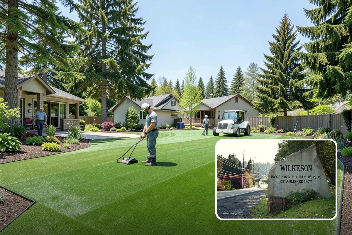 River Rock Installation in Wilkeson, Pierce County, WA - Natural, water-worn decorative look