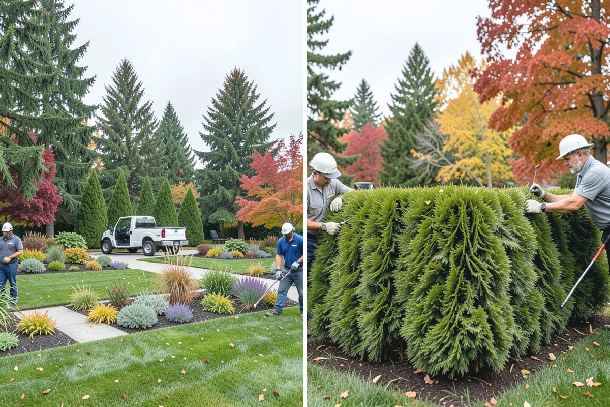 River Rock Installation in Woodinville, King County, WA - Lay out the bed or creek-bed path
