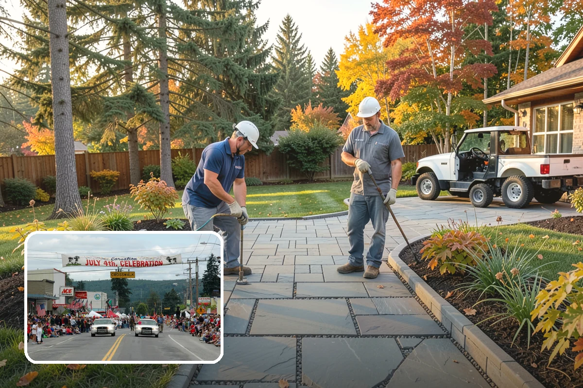 Rock Replacement in Carnation, King County, WA - Eliminates the weed-harboring soil and debris buried in old rock