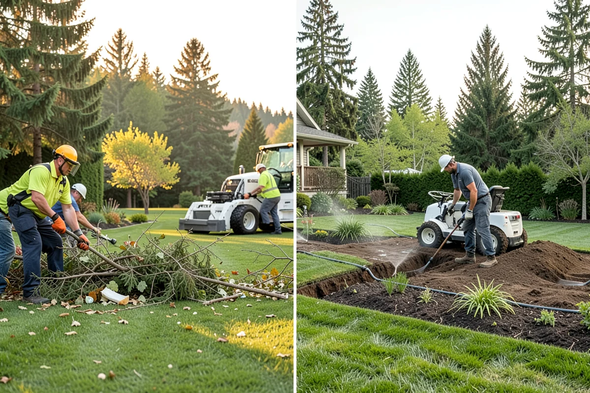 Rock Replacement in Clyde Hill, King County, WA - Remove and screen the old rock, hauling away fouled material
