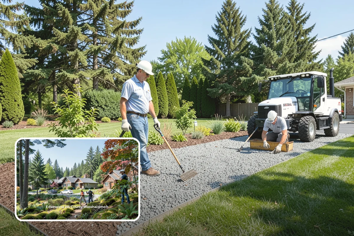 Rock Replacement in Edgewood, Pierce County, WA - Eliminates the weed-harboring soil and debris buried in old rock