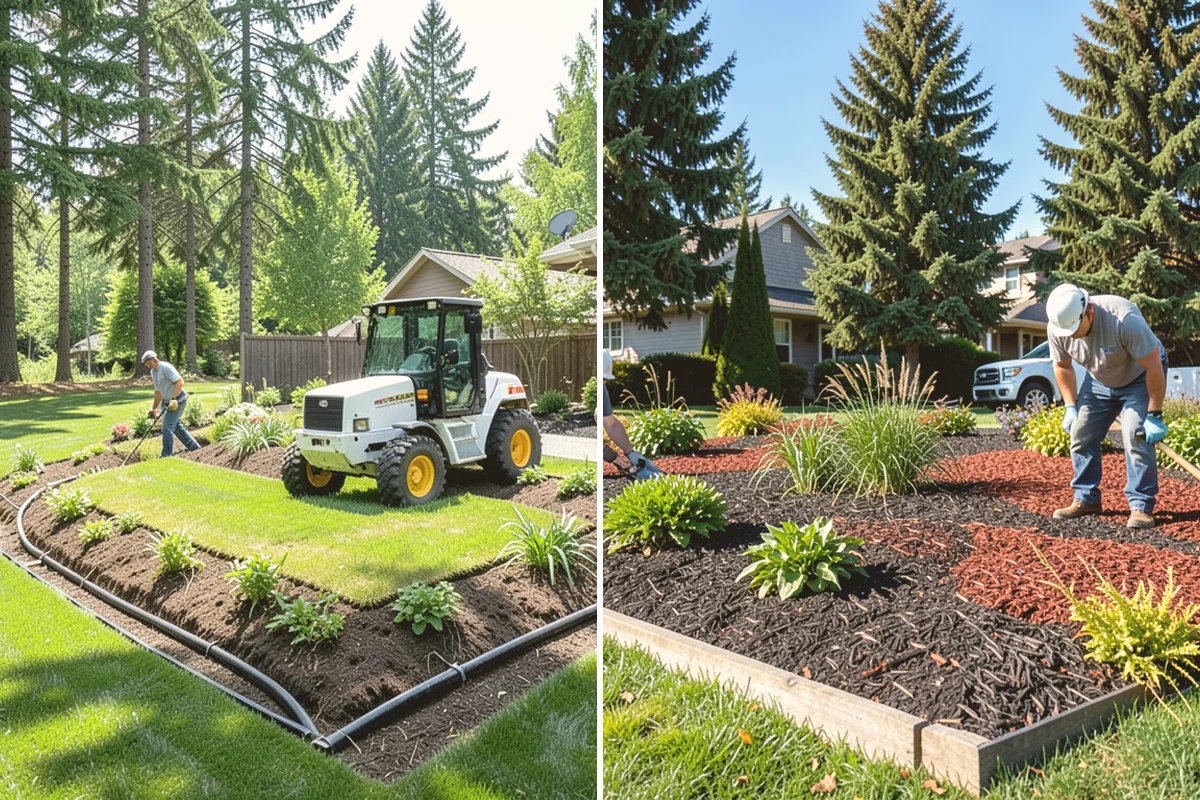Rock Replacement in Edmonds, Snohomish County, WA - Remove and screen the old rock, hauling away fouled material