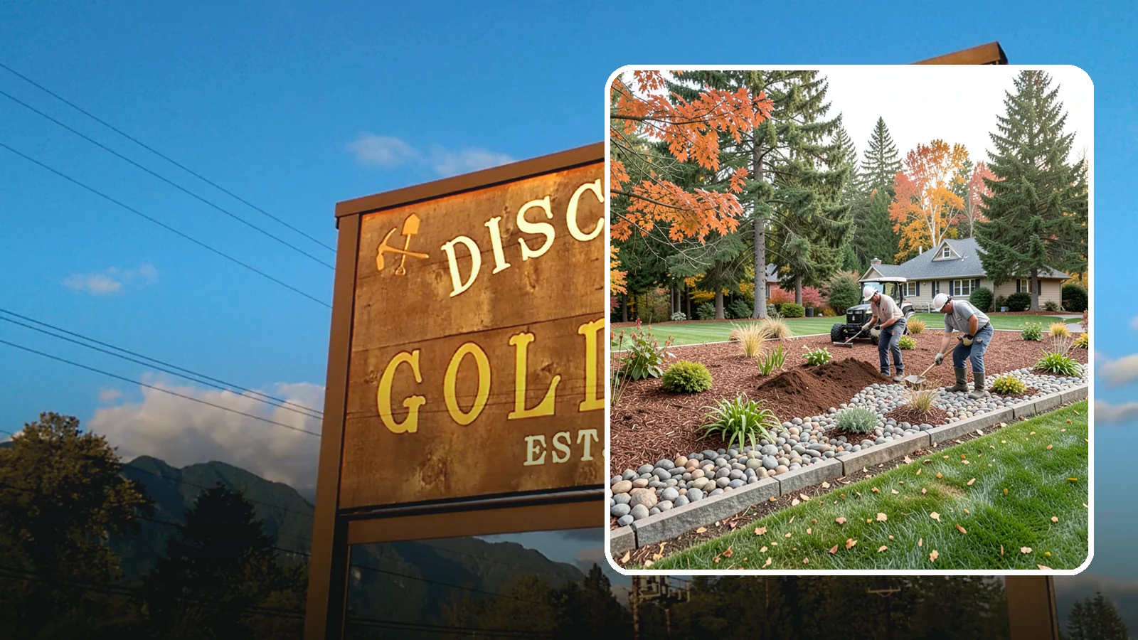 Rock Replacement in Gold Bar, Snohomish County, WA - Old, dirt-choked rock removed and replaced with clean decorative stone and fresh weed barrier.