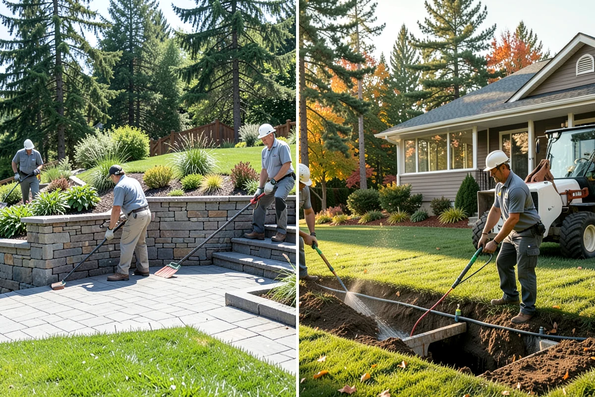 Rock Replacement in Hunts Point, King County, WA - Remove and screen the old rock, hauling away fouled material