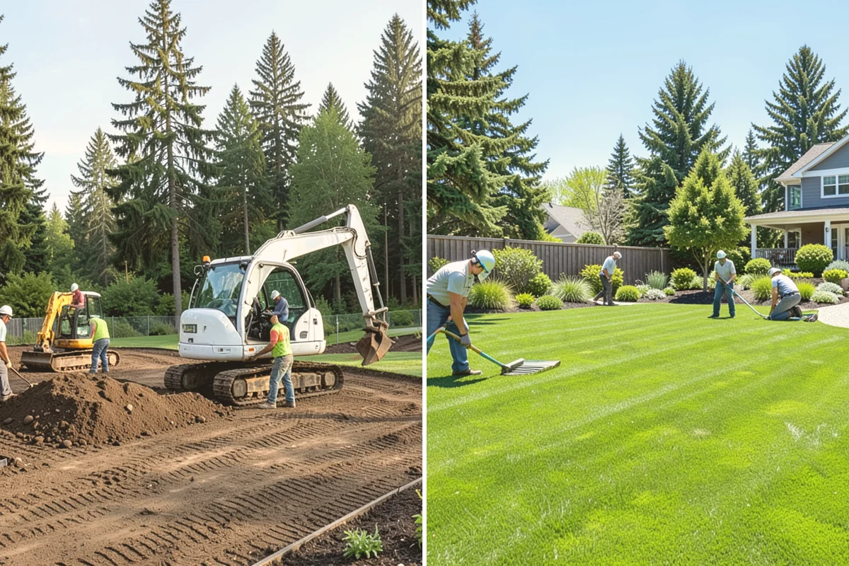 Rock Replacement in Kirkland, King County, WA - Remove and screen the old rock, hauling away fouled material