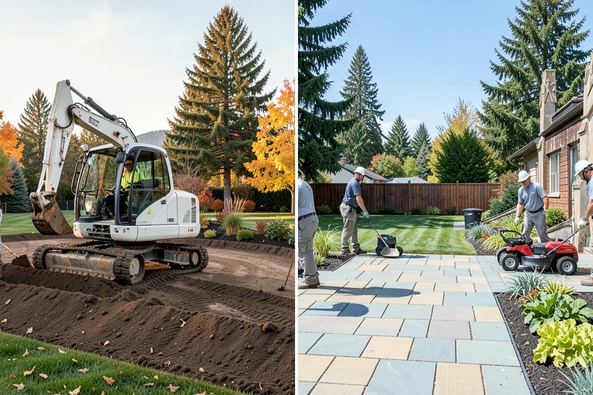 Rock Replacement in Maple Valley, King County, WA - Remove and screen the old rock, hauling away fouled material