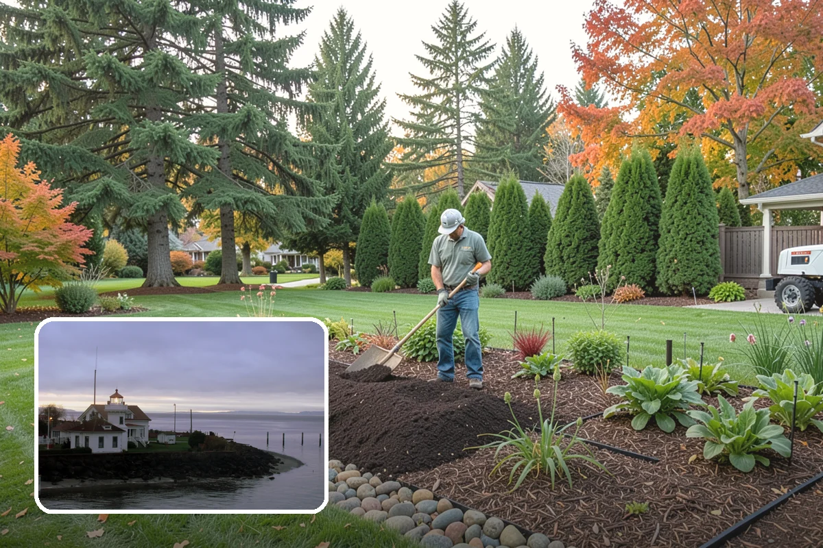 Rock Replacement in Mukilteo, Snohomish County, WA - Eliminates the weed-harboring soil and debris buried in old rock