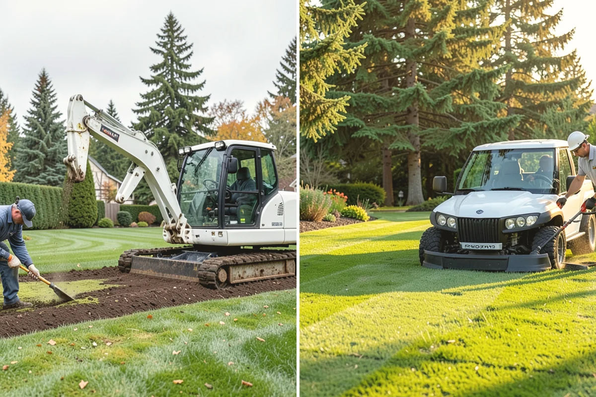 Rock Replacement in North Bend, King County, WA - Remove and screen the old rock, hauling away fouled material