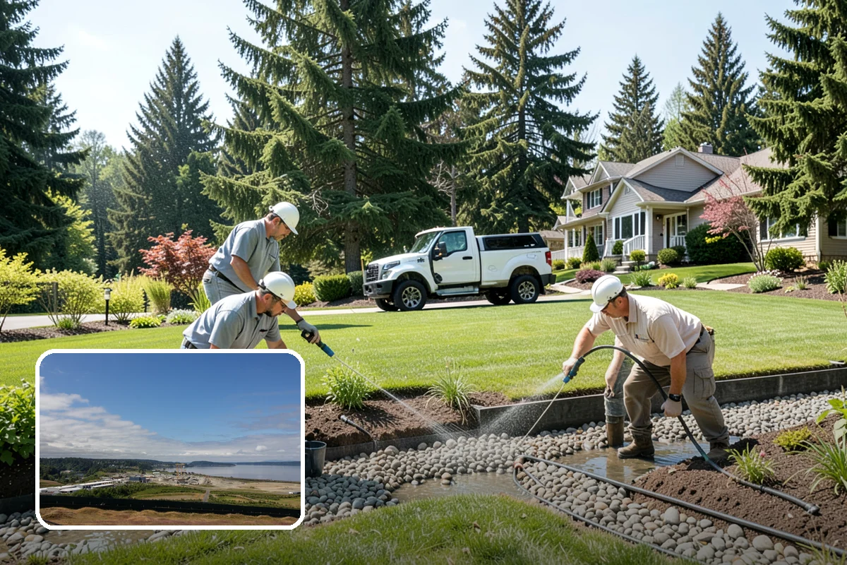 Rock Replacement in University Place, Pierce County, WA - Eliminates the weed-harboring soil and debris buried in old rock