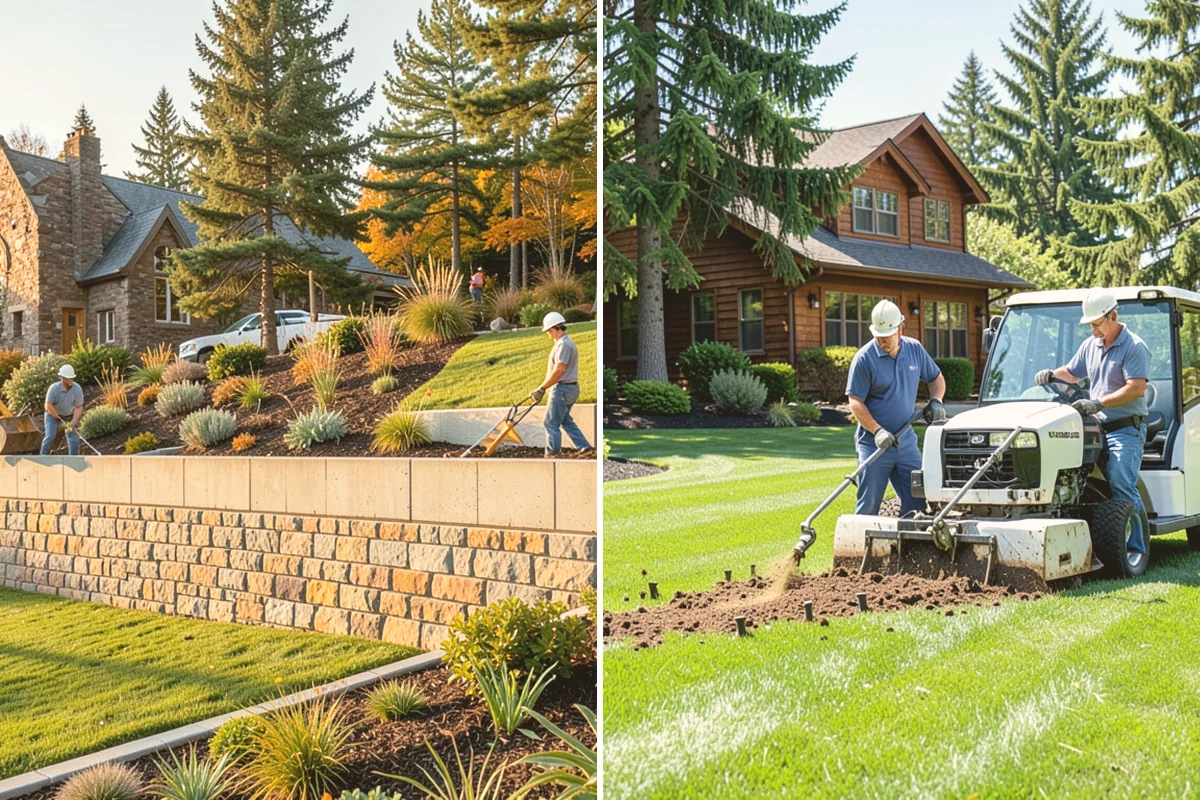 Rockery Wall Installation in Brier, Snohomish County, WA - Excavate and bench the slope to grade