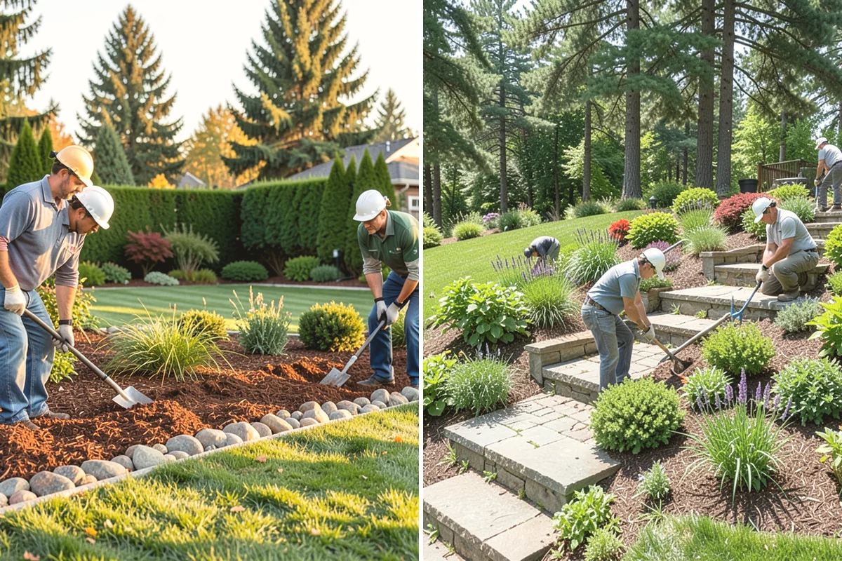 Rockery Wall Installation in Carbonado, Pierce County, WA - Excavate and bench the slope to grade